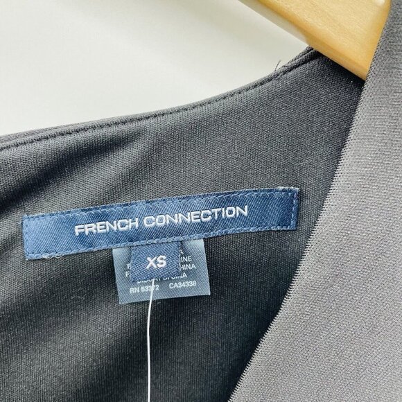 French Connection Womens Size XS Clara Eight Scuba Shift Dress Sleeveless $148 - Picture 9 of 9